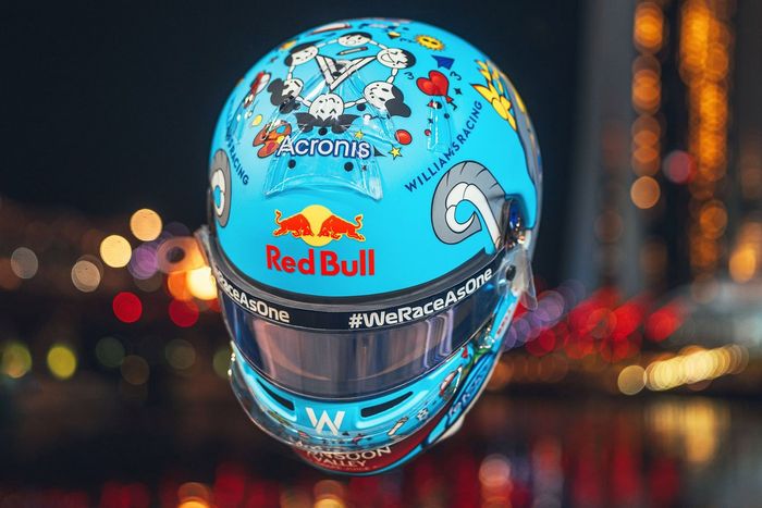 Helmet of Alex Albon, Williams 