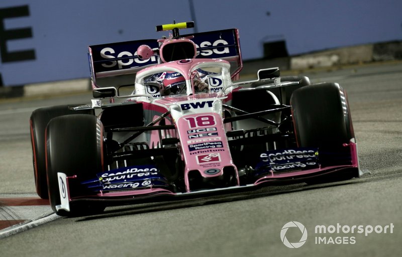 Lance Stroll, Racing Point RP19 during FP2