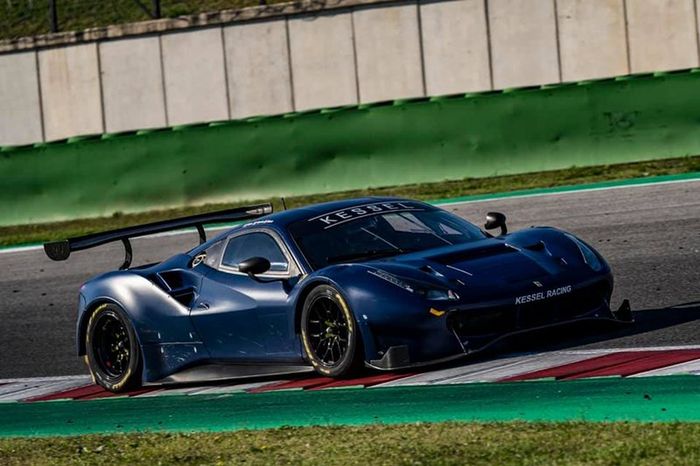 Valention Rossi prova la Ferrari 488 GT3 Kessel Racing