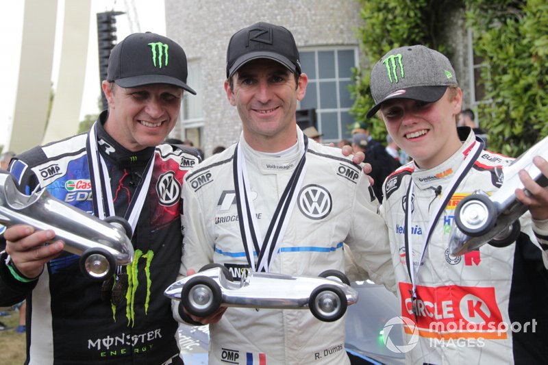 Petter Solberg, Romain Dumas and Oliver Solberg