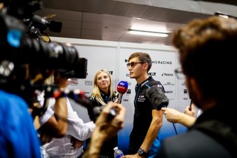George Russell, Williams Racing speaks to the media