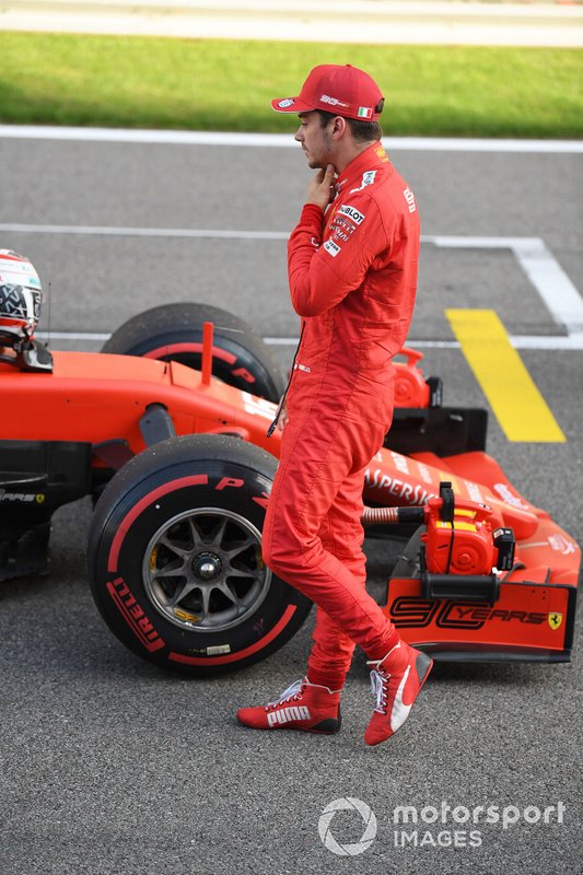 Pole starter Charles Leclerc, Ferrari