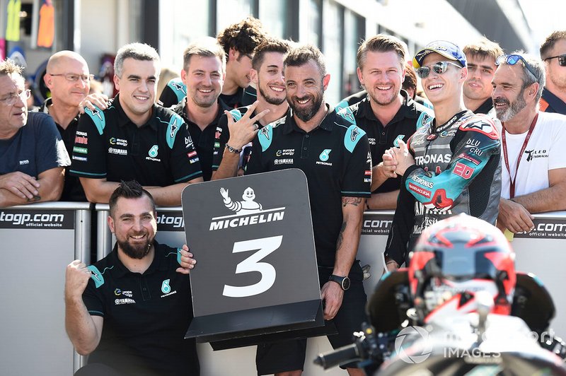 Terzo classificato Fabio Quartararo, Petronas Yamaha SRT