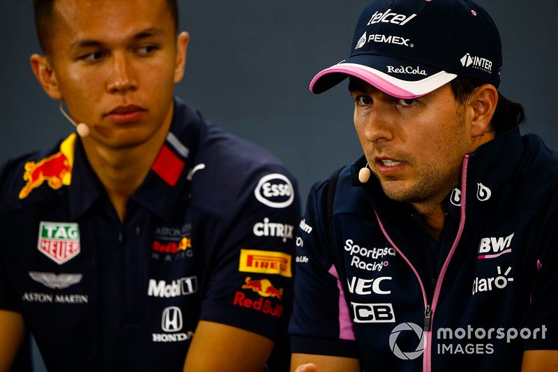 Sergio Perez, Racing Point, Alex Albon, Red Bull Racing