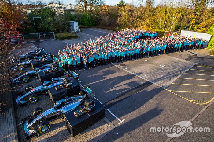 Celebración del Campeonato Mundial. Mercedes AMG F1 2018