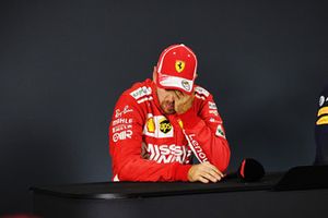 Sebastian Vettel, Ferrari in de persconferentie