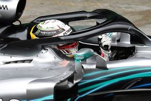 Lewis Hamilton, Mercedes-AMG F1 W09 EQ Power+ celebrates in Parc Ferme 