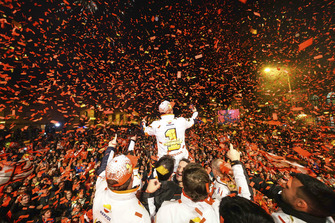 Campeón 2018 Marc Márquez, Repsol Honda Team celebra en Cervera