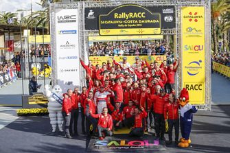 Yarış galibi Sébastien Loeb, Daniel Elena, Citroën World Rally Team Citroën C3 WRC takım ile