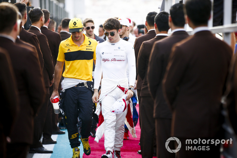 Carlos Sainz Jr., Renault Sport F1 Team and Charles Leclerc, Sauber
