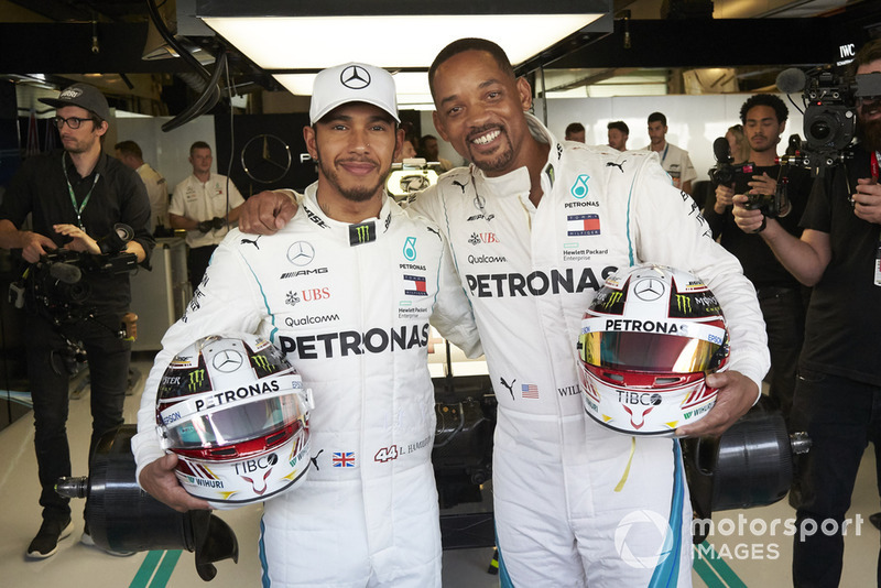 Lewis Hamilton, Mercedes AMG F1 y Will Smith