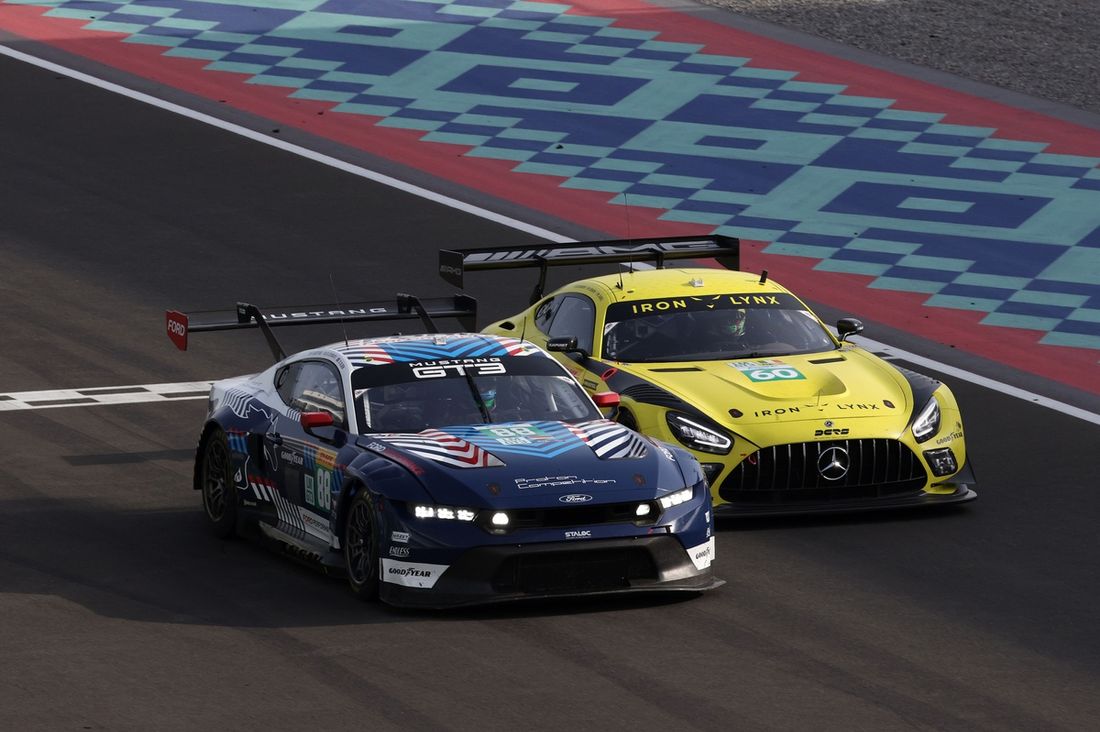 #88 Proton Competition Ford Mustang LMGT3: Stefano Gattuso, Giammarco Levorato, Dennis Olsen, #60 Iron Lynx Mercedes-AMG LMGT3: Claudio Schiavoni, Matteo Cressoni, Matteo Cairoli.