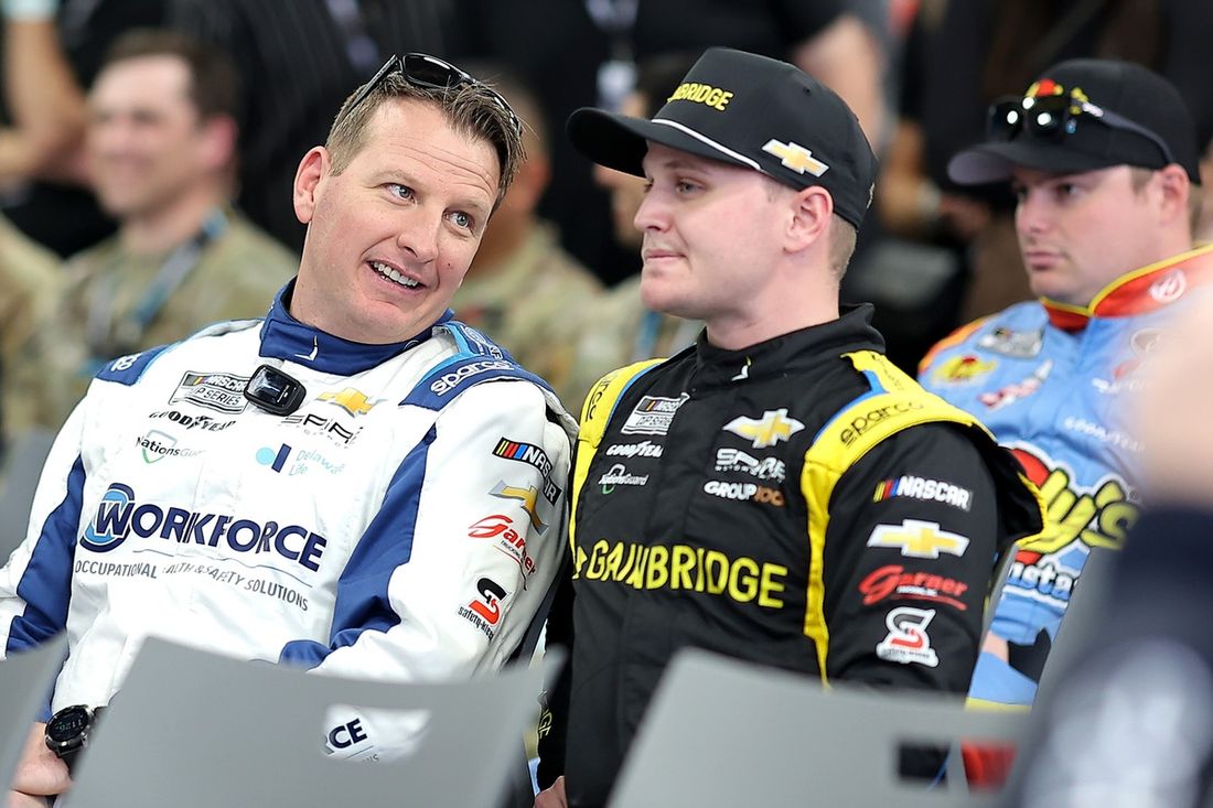 Michael McDowell, Spire Motorsports Chevrolet, Justin Haley, Spire Motorsports Chevrolet