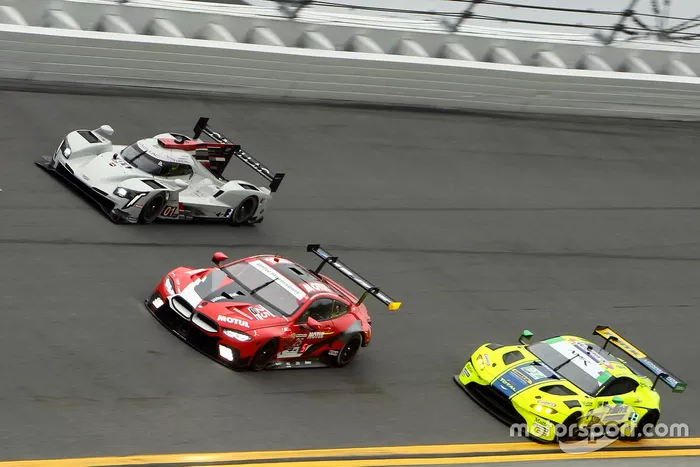 #1 Chip Ganassi Racing Cadillac DPi: Renger van der Zande, Scott Dixon, Marcus Ericsson, Kevin Magnussen, #25 BMW Team RLL BMW M8 GTE, GTLM: Connor De Phillippi, Philipp Eng, Timo Glock, Bruno Spengler, #97 TF Sport Aston Martin Vantage GT3, GTD: Maxwell Root, Charlie Eastwood, Ben Keating, Richard Westbrook