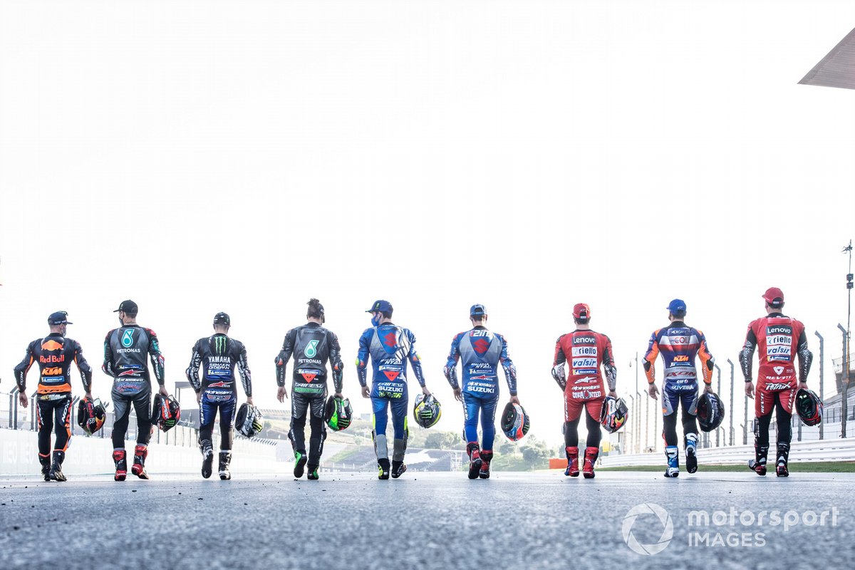 Los pilotos de MotoGP 2020