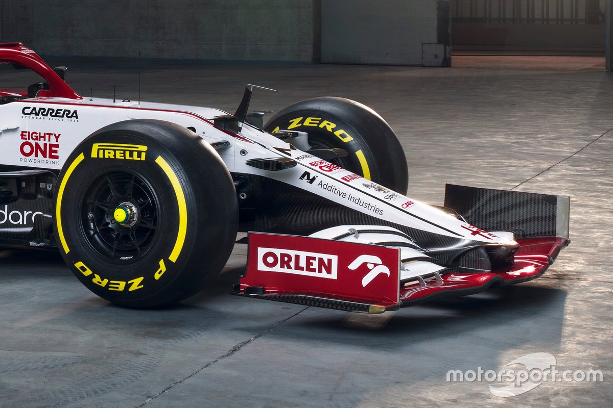 L'ala anteriore della Alfa Romeo Racing C41