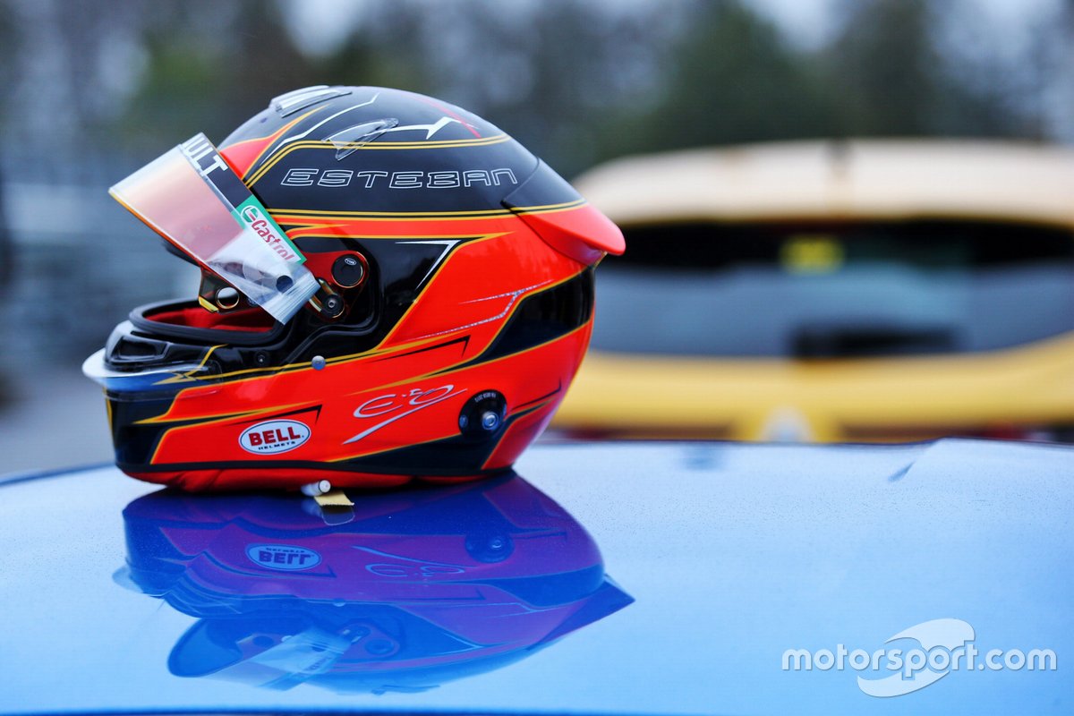 Le casque d'Esteban Ocon, Alpine