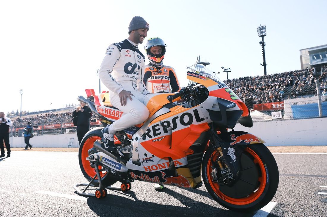Daniel Ricciardo, AlphaTauri, Joan Mir, Repsol Honda Team
