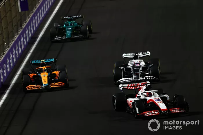 Kevin Magnussen, Haas VF-22, Pierre Gasly, AlphaTauri AT03, Lando Norris, McLaren MCL36, Lance Stroll, Aston Martin AMR22