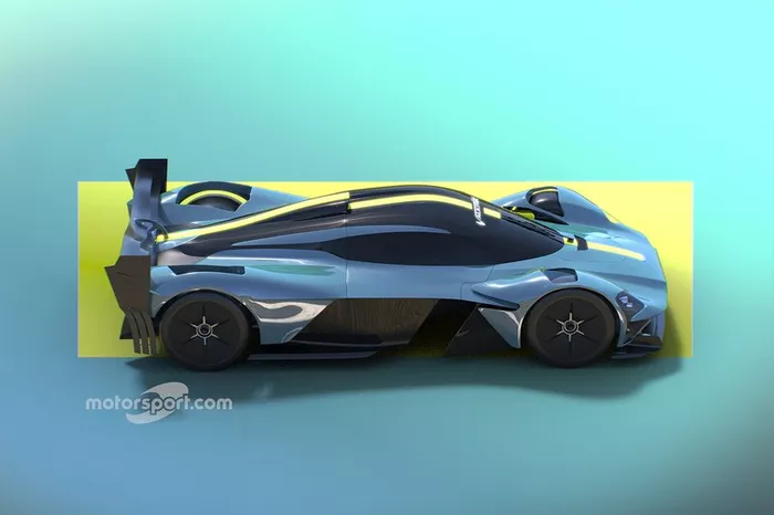 Render de Motorsport Network del hipercoche basado en el Aston Martin Valyrie 