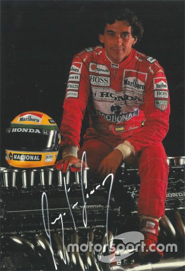 Autógrafo de Ayrton Senna