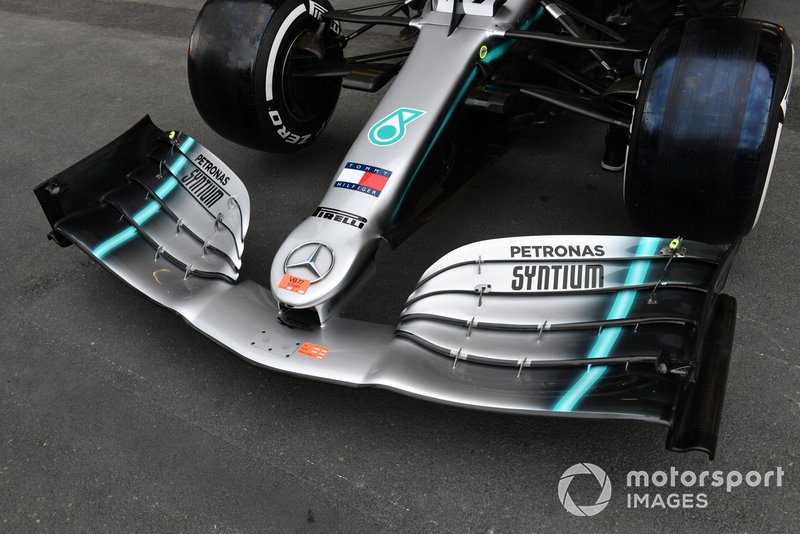 Alerón delantero del Mercedes AMG W10