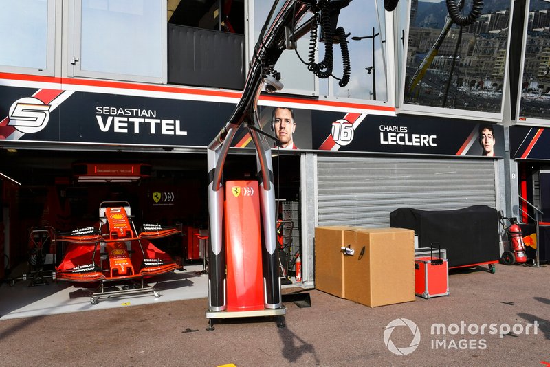 The Ferrari garage