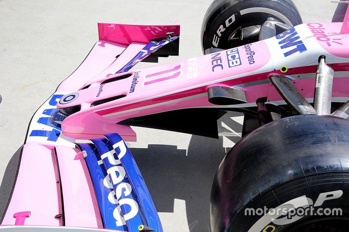 Racing Point detalle técnico de la nariz