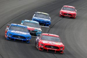  Daniel Suarez, Stewart-Haas Racing, Ford Mustang Haas Automation Demo Day and  Ricky Stenhouse Jr., Roush Fenway Racing, Ford Mustang NOS Energy