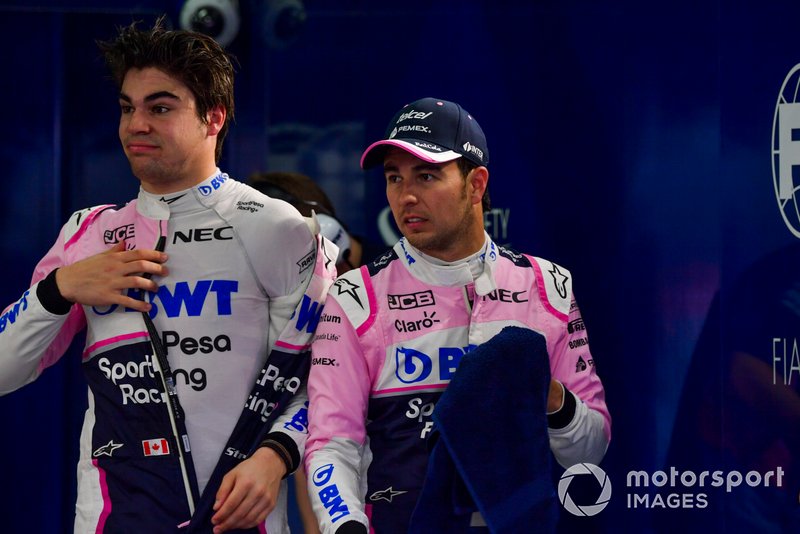 Lance Stroll, Racing Point, Sergio Perez, Racing Point