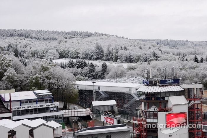 Nieve en Spa-Francorchamps