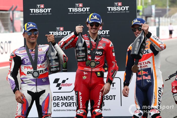 Jorge Martín, Pramac Racing, Francesco Bagnaia, Ducati Team, Marc Márquez, Repsol Honda Team