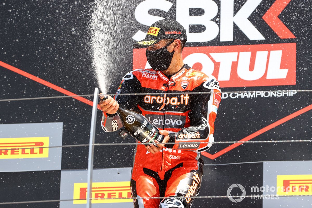 Il vincitore di Gara1 Michael Ruben Rinaldi, Aruba.It Racing - Ducati