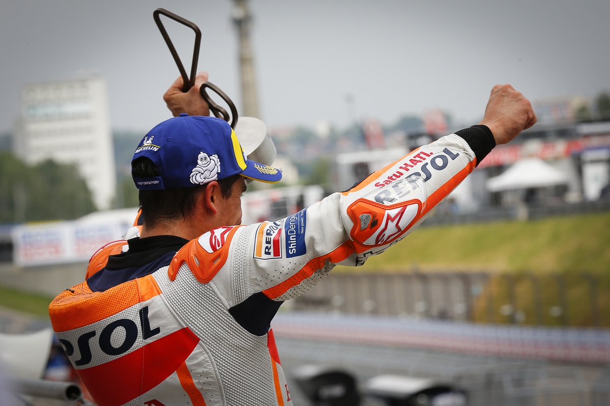 Podio: ganador de la carrera Marc Márquez, Repsol Honda Team