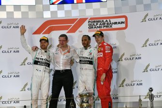 Valtteri Bottas, Mercedes AMG F1, Andy Cowell, Managing Director, HPP, Mercedes AMG, Lewis Hamilton, Mercedes AMG F1, Charles Leclerc, Ferrari