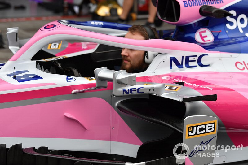 The halo of the Racing Point RP19