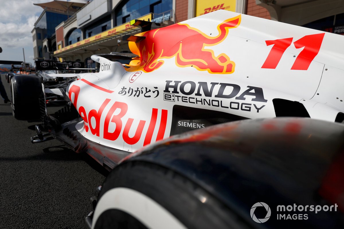 Red Bull Racing RB16B with white livery