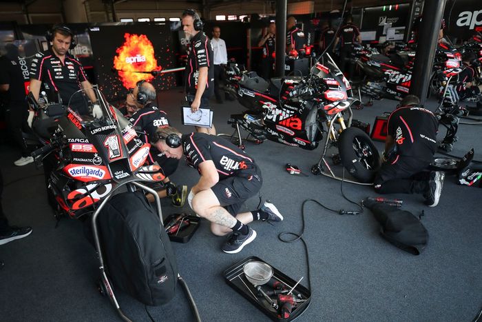 Aprilia Racing Team garage