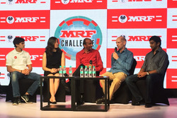 Pietro Fittipaldi, Tatiana Calderon, Adrian Newey, Narain Karthikeyan