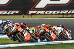 Chaz Davies, Aruba.it Racing - Ducati Team en Davide Giugliano, Aruba.it Racing - Ducati Team