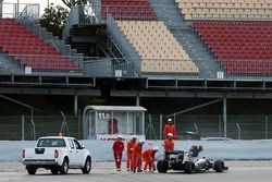 Sergio Pérez, Sahara Force India F1 VJM09 se detiene sobre el circuito