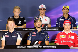 FIA press conference: Daniil Kvyat, Scuderia Toro Rosso, Daniel Ricciardo, Red Bull Racing, Kimi Rai