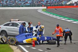 Marcus Ericsson, Sauber C35 va a sbattere nella terza sessione di prove