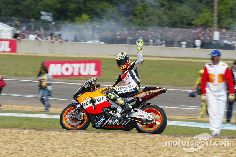 Second place Valentino Rossi, Repsol Honda Team