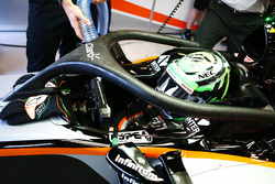 Nico Hulkenberg, Sahara Force India F1 VJM09 with the Halo cockpit cover