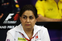 Monisha Kaltenborn, Sauber Team Principal in the FIA Press Conference
