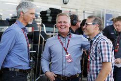 (L to R): Damon Hill, Sky Sports Presenter with Johnny Herbert, Sky Sports F1 Presenter and Jacques