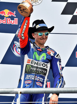 Podium: second place Jorge Lorenzo, Yamaha Factory Racing