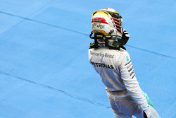 Lewis Hamilton, Mercedes AMG F1 in parc ferme
