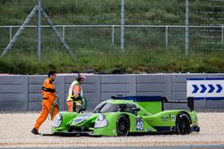 #40 Krohn Racing, Ligier JS P2 Nissan: Tracy Krohn, Nic Jonsson, Joao Barbosa im Kiesbett, Streckenp